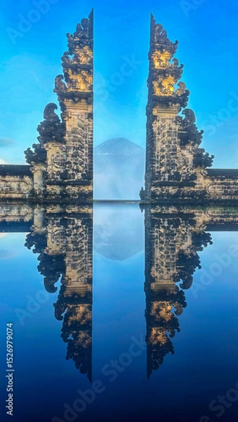 Obraz "Gates of Heaven" at Pura Penataran Agung Lempuyang, one of Bali's oldest and most revered temples in Bali, Indonesia