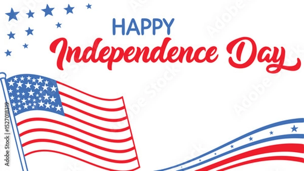 Fototapeta 4th of July. US Independence Day Background. 4th of  july Independence. Happy Independence Background.