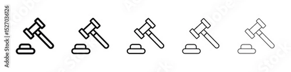 Obraz Auction icon vector collection. EPS 10