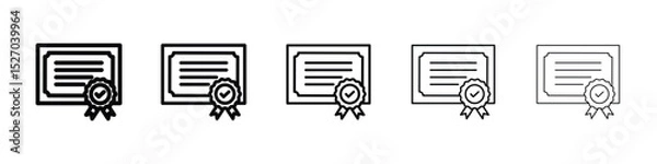 Fototapeta Certificate icon vector collection. EPS 10