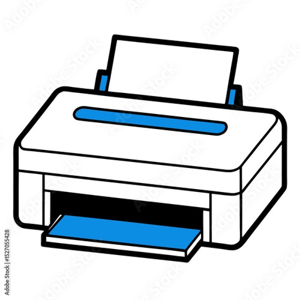 Obraz illustration of printer