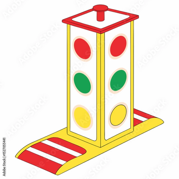 Obraz illustration of a red and white background