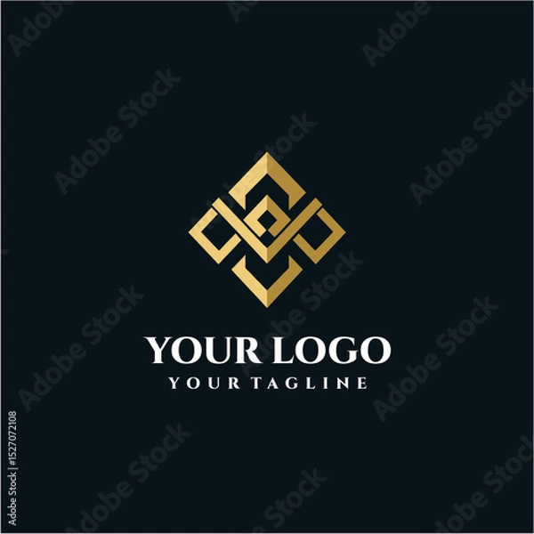 Obraz Elegant Ornamental Company Logo Vector Design – Luxury Decorative Emblem