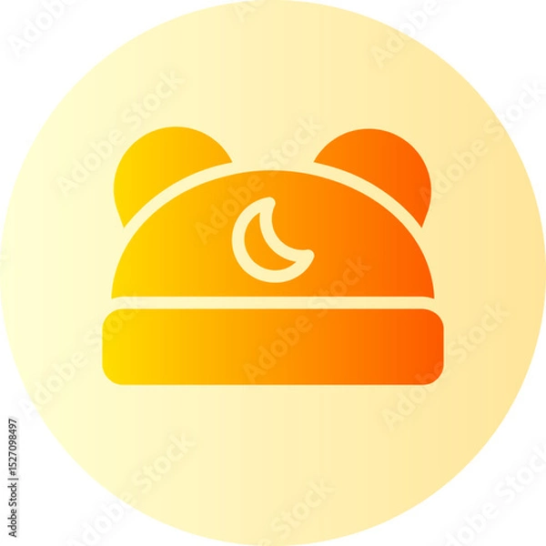 Obraz sleeping hat gradient icon