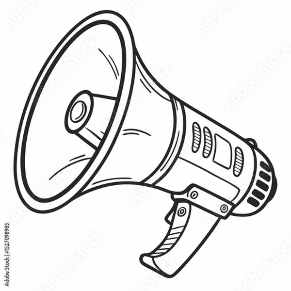 Obraz megaphone icon vector illustration