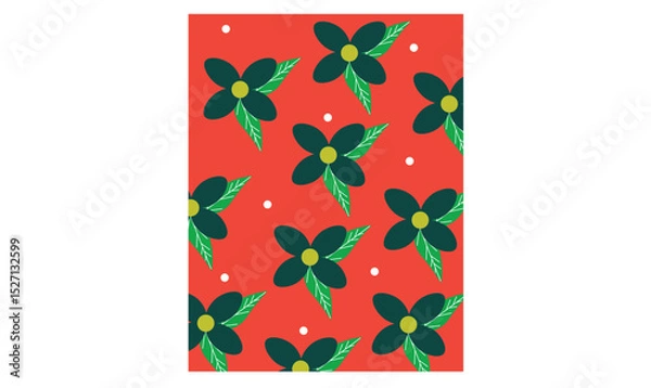 Obraz Flower floral seamless pattern abstract background design