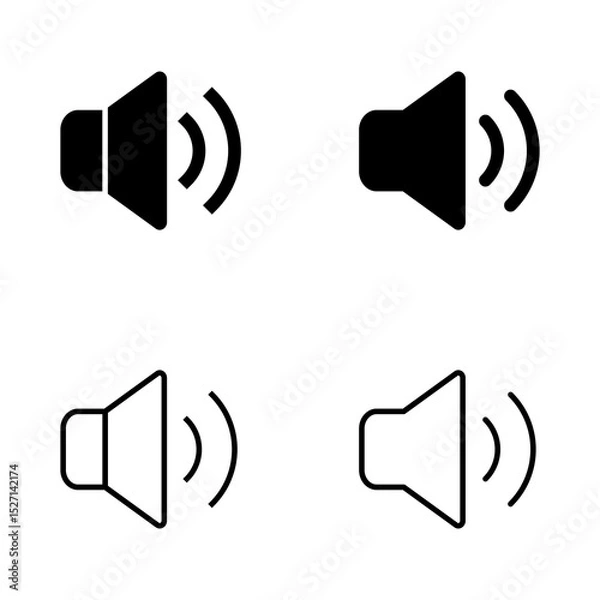 Obraz Speaker icon vector. volume sign and symbol. loudspeaker icon. sound symbol