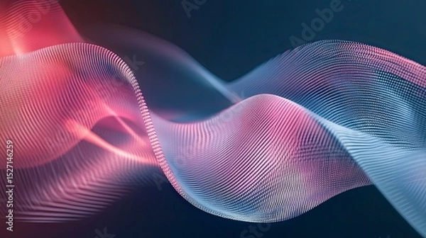 Fototapeta Abstract flowing lines of light