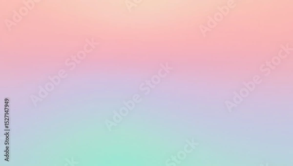 Fototapeta Pastel Dreams A Soft Gradient Background of Pink, Purple, and Mint