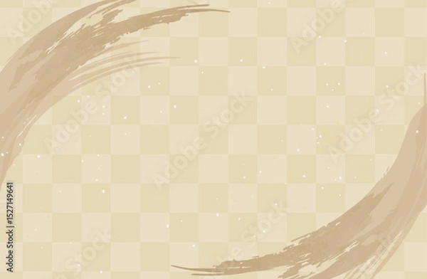 Obraz 和風背景素材ベクターイラスト 金色 シック