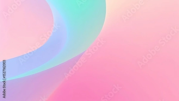 Fototapeta Abstract Pastel Swirls Dreamy Pink and Blue Gradient Background