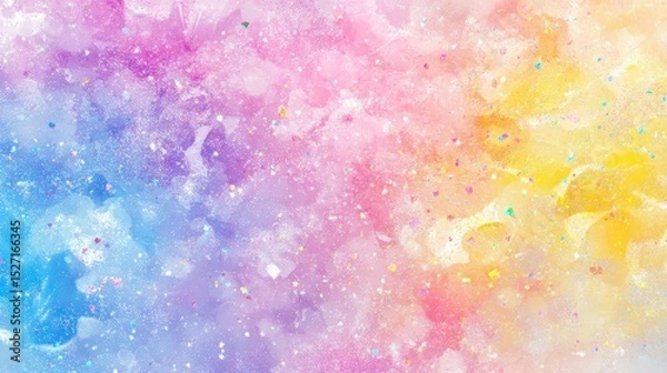 Obraz Pastel rainbow texture with glitter and sparkles.