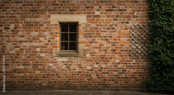 Obraz brick wall and window