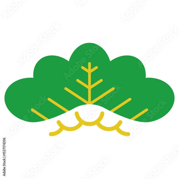 Obraz 和柄の松のアイコンイラスト