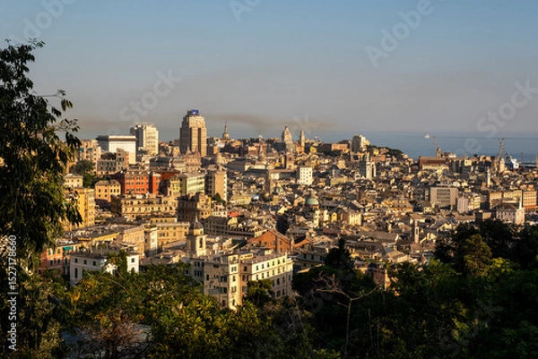 Obraz panoramic view of the city of genoa, Italy
