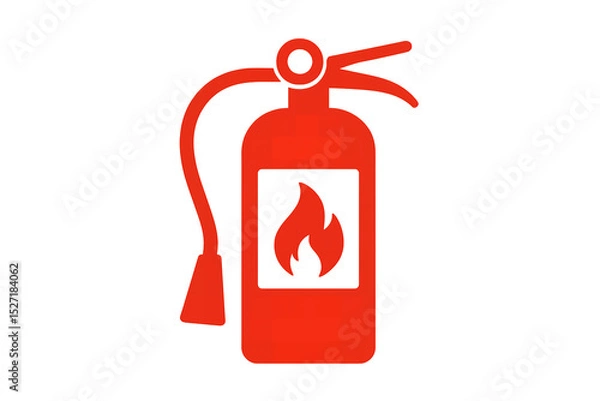 Fototapeta fire extinguisher isolated on white