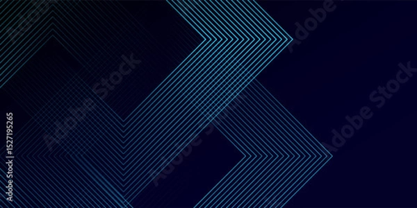 Obraz This abstract blue techno background overlaps in a dark space