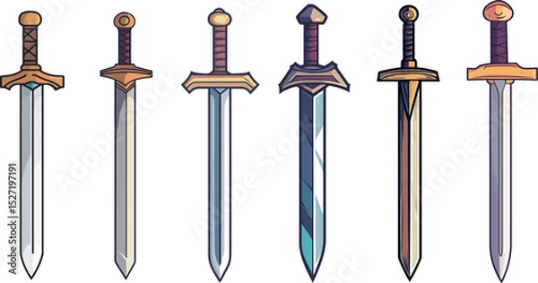 Obraz Cartoon sword material
