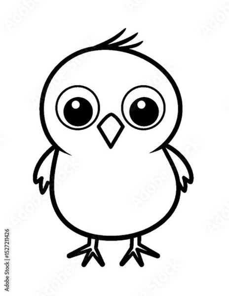 Obraz Black and White color pages for kids