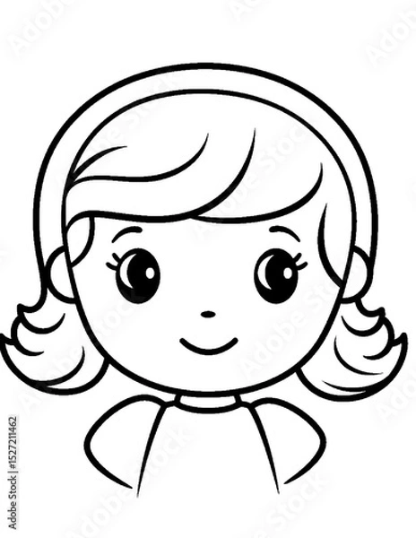 Obraz Black and White color pages for kids