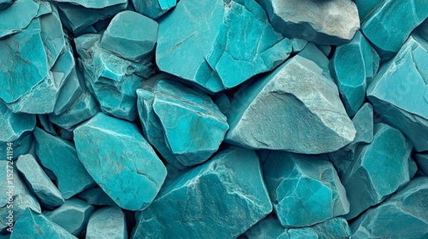 Fototapeta Natural stones in varying colors and textures arranged together, showcasing beauty in random placement. Ideal for projects that involve design, nature, or geology themes.