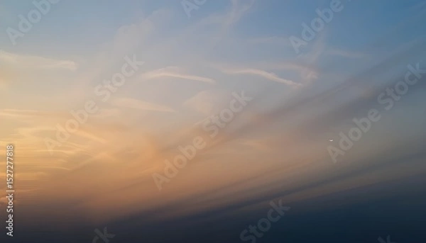 Fototapeta "Gradient Sky Texture After Sunset – Soft Evening Colors for Atmospheric Backgrounds"