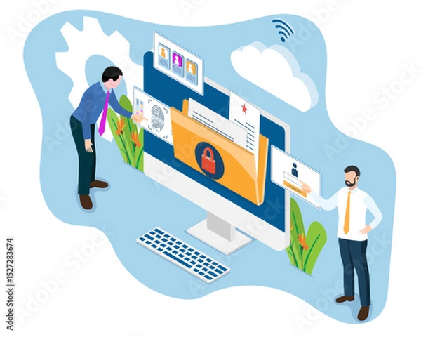 Fototapeta Business's cloud computing infrastructure, along with data center security, places a strong emphasis on cloud storage backup, managed by our administrator and developer team.