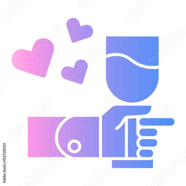 Fototapeta congratulation Gradient icon