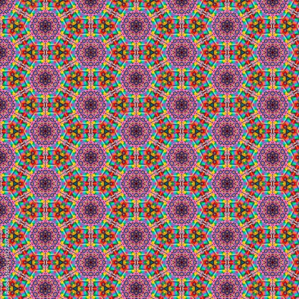 Fototapeta very elegant and beautiful multicolor abstract seamless pattern