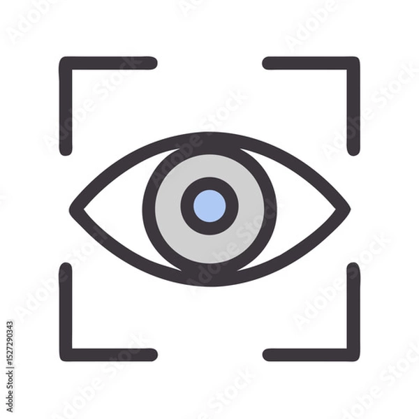 Fototapeta eye scan icon