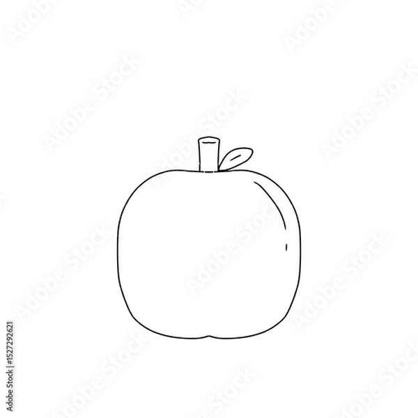 Obraz apple on a white background