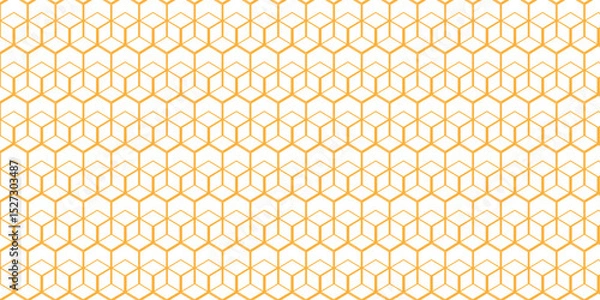 Fototapeta Vector tiles gradient science web tech connection triangle diamond honeycomb hexagon art. Vector seamless pattern with hexagon square cube geometric pattern shapes grid metal element texture design. 