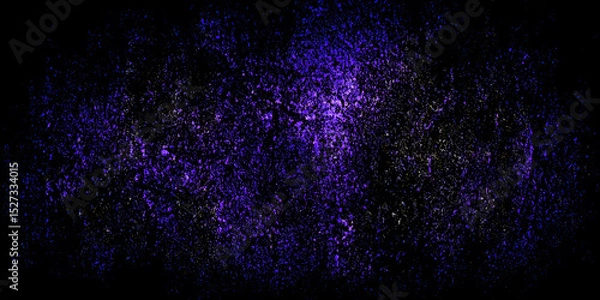 Fototapeta Dark purple grunge background with gradient from the center with rough texture around it consisting of black.