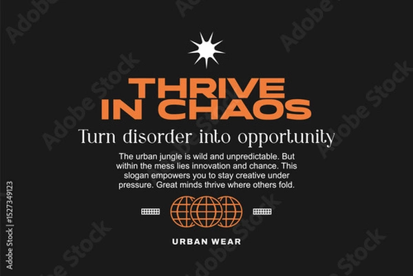 Fototapeta Simple urban typography for motivational quote t-shirts. Designed for print-ready inspirational posters. Minimal urban design. Artistic, fashion-forward typography for apparel. 