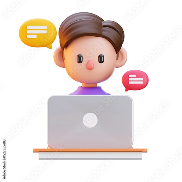 Obraz Chatting 3D Icon