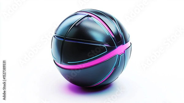 Fototapeta futuristic basket ball 3d design isolated