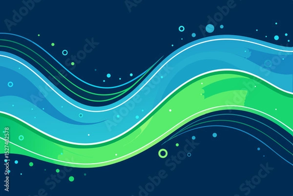 Obraz Create a vector graphic of a wavy, liquid-style border in bold blue, incorporating a prominent 'A' monogram within the design.  The style should be modern and abstract.