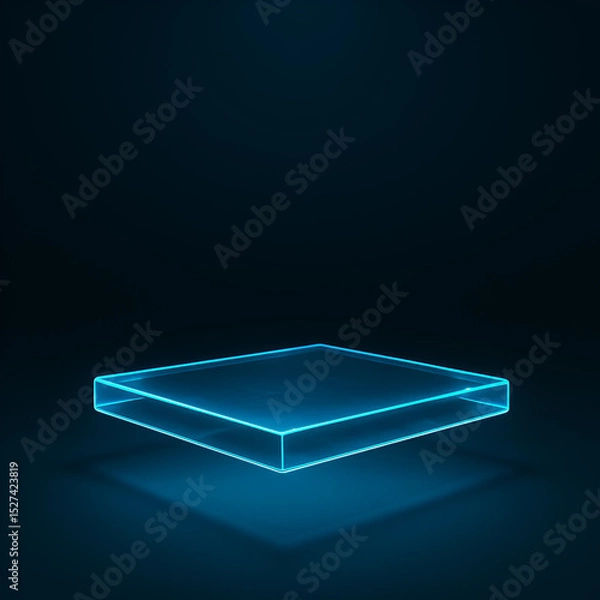 Obraz abstract blue background with empty space