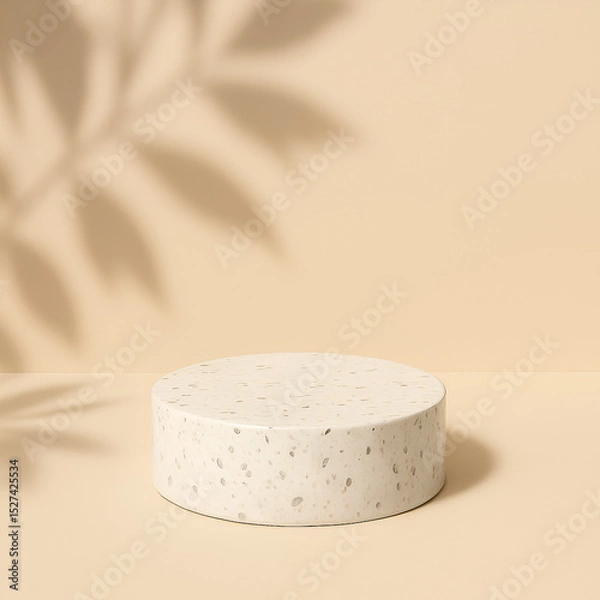 Obraz empty white marble product podium