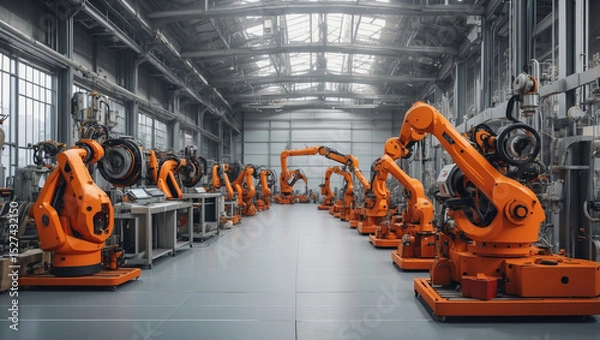 Fototapeta Industry 4.0 for Enhanced Efficiency and Innovation