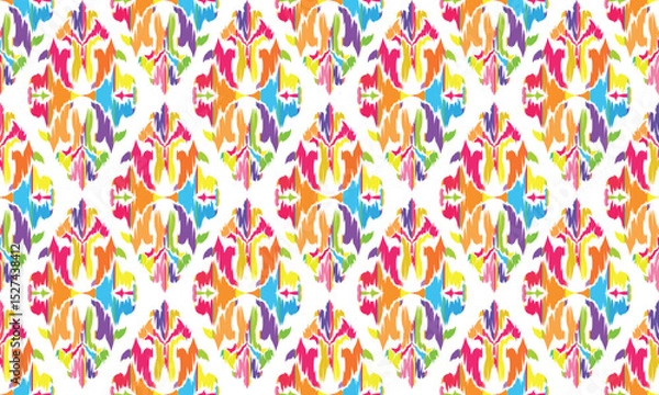 Fototapeta Ethnic handmade ornament, seamless pattern