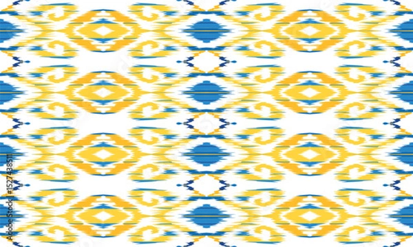 Fototapeta Ethnic handmade ornament, seamless pattern
