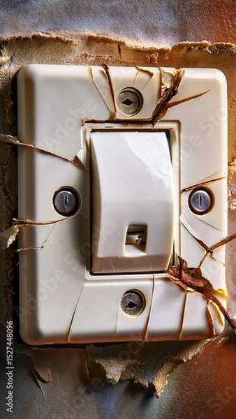 Fototapeta The light switch is broken or there's no sound