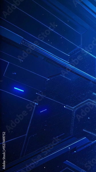 Fototapeta empty blue digital technology background