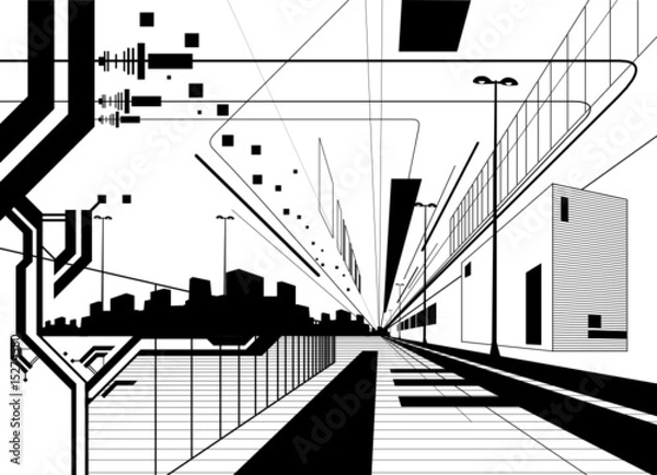 Fototapeta architectural modern design