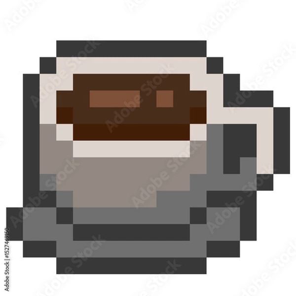 Obraz Pixel coffee cup 