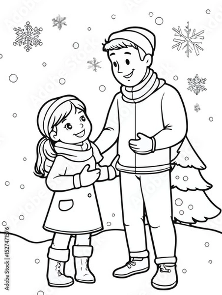 Obraz Christmas Fun with Dad