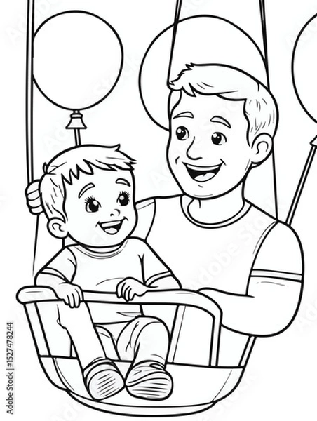 Obraz Carnival Fun with Dad