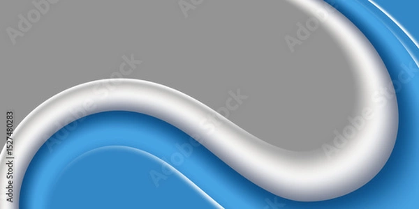 Fototapeta Abstract blue wave gradient background