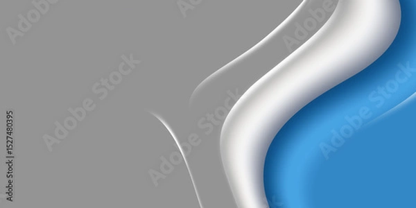 Fototapeta Abstract blue wave gradient background